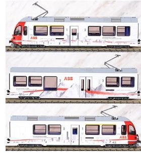 預訂 - KATO 7074075 Rhatische Bahn ABe8/12 3510 `ABB` (3-Car Set)
