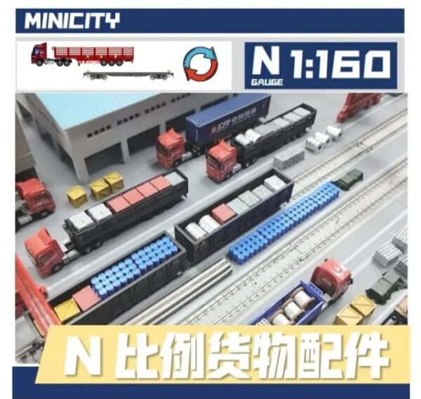 預訂 MINICITY 平板上的貨物系列 1:160