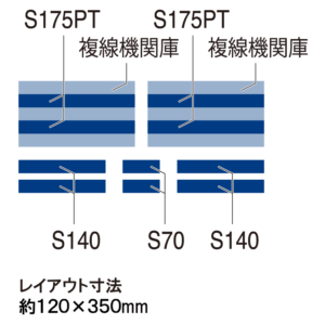 TOMIX 91037 機關車車庫路軌延長