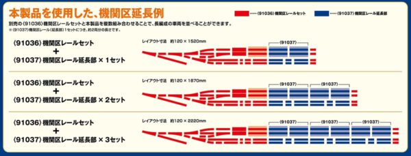 TOMIX 91037 機關車車庫路軌延長