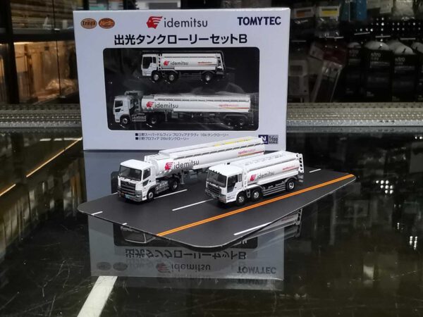 TOMYTEC 317791 ﾄﾗｯｸ･ﾄﾚｰﾗｰｺﾚｸｼｮﾝ 出光ﾀﾝｸﾛｰﾘｰｾｯﾄB 卡車/拖車系列 出光油罐車B (2輛)