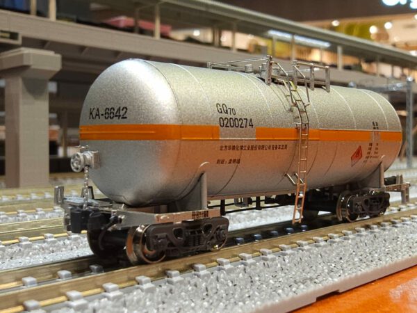 長鳴 GQ70 罐車 橙邊單節 N SCALE 火車模型