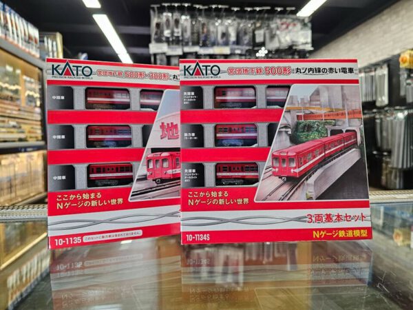 KATO 10-1134S + 10-1135 営団地下鉄500形 丸ﾉ内線の赤い電車 3両基本+500･300形 丸ﾉ内線の赤い電車 3両増結